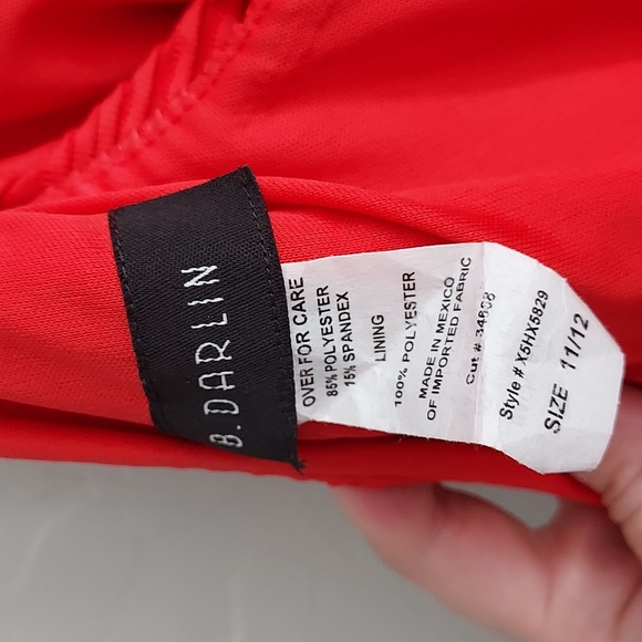 B. Darlin Red Sheath Pencil Sexy Mini Dress - New Without Tags - Picture 4 of 4